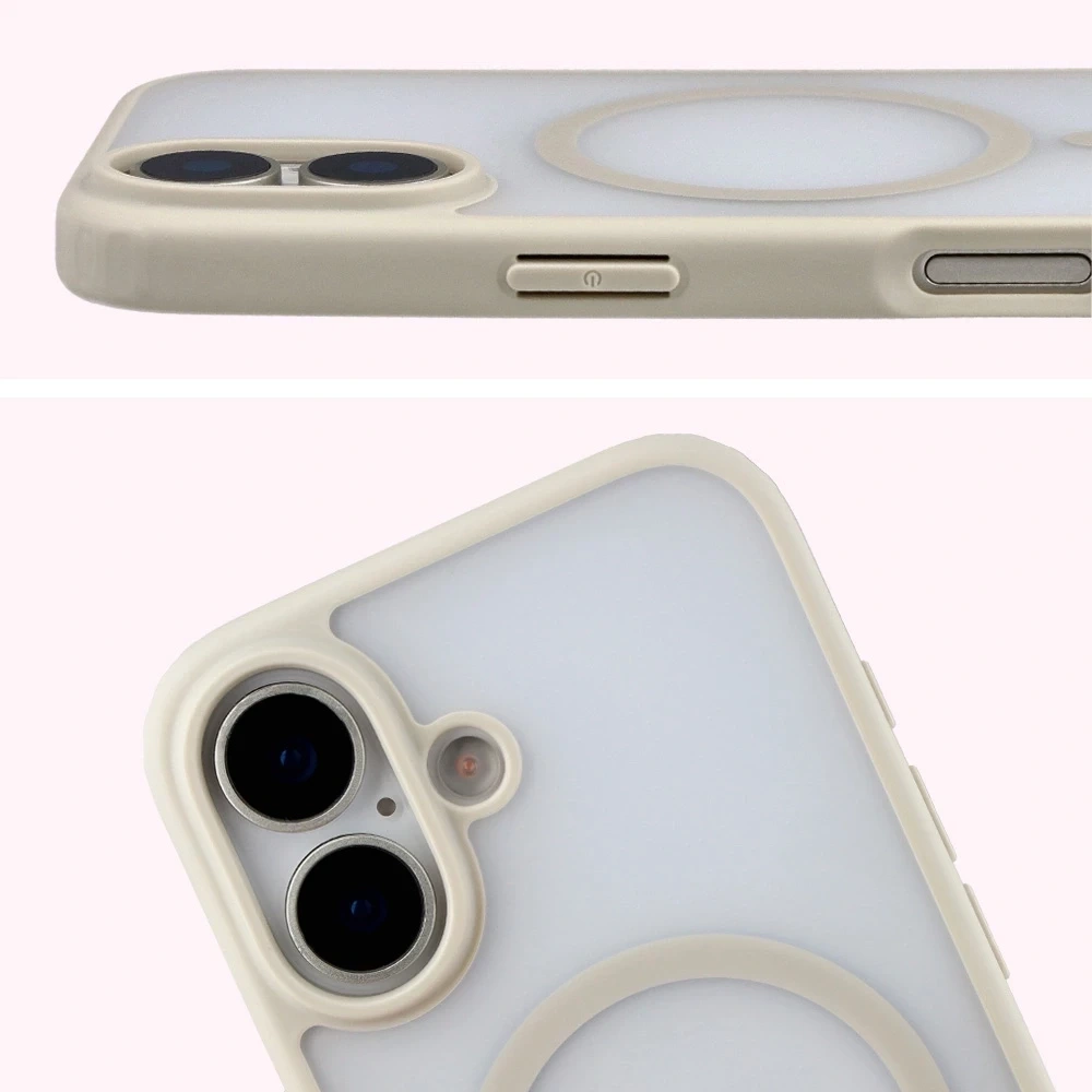 Kryt Bizon Case MatteO Magnetic Apple iPhone 17 smoky beige