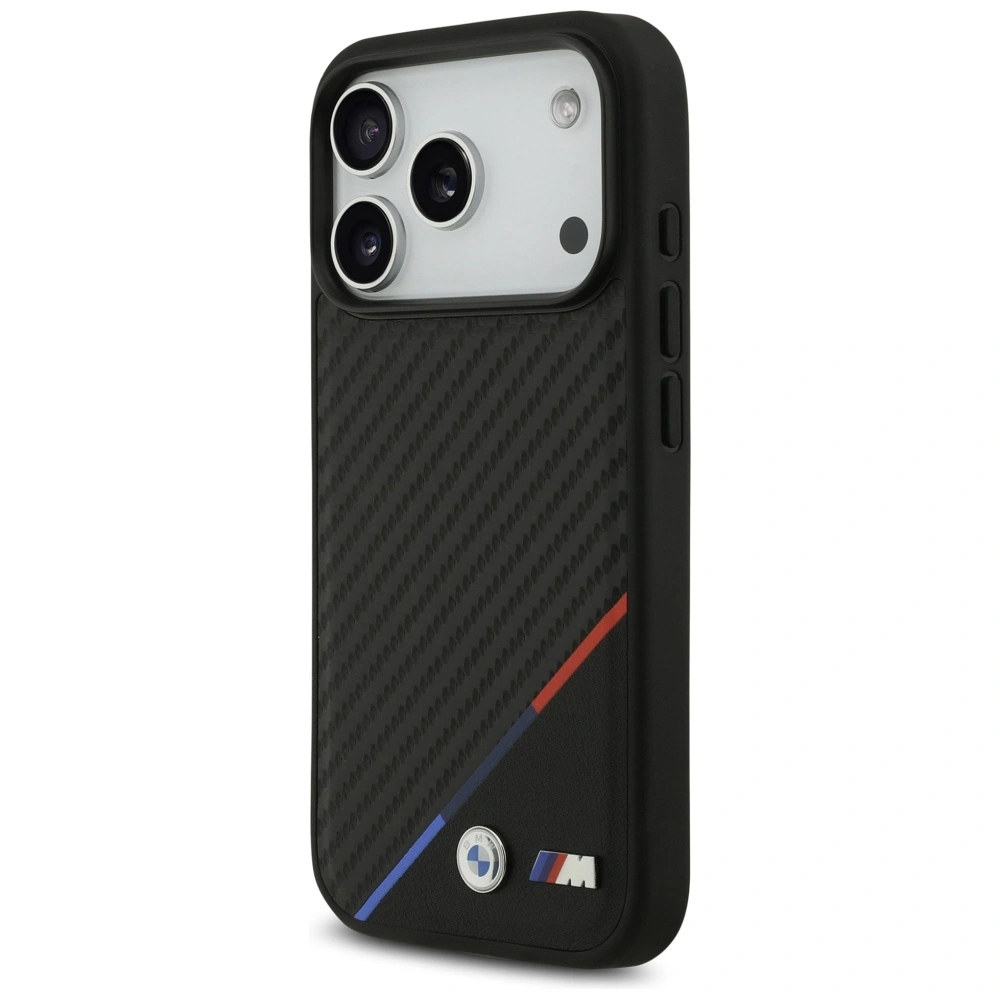 Kryt BMW M Carbon Tricolor Line MagSafe Apple iPhone 17 Pro black
