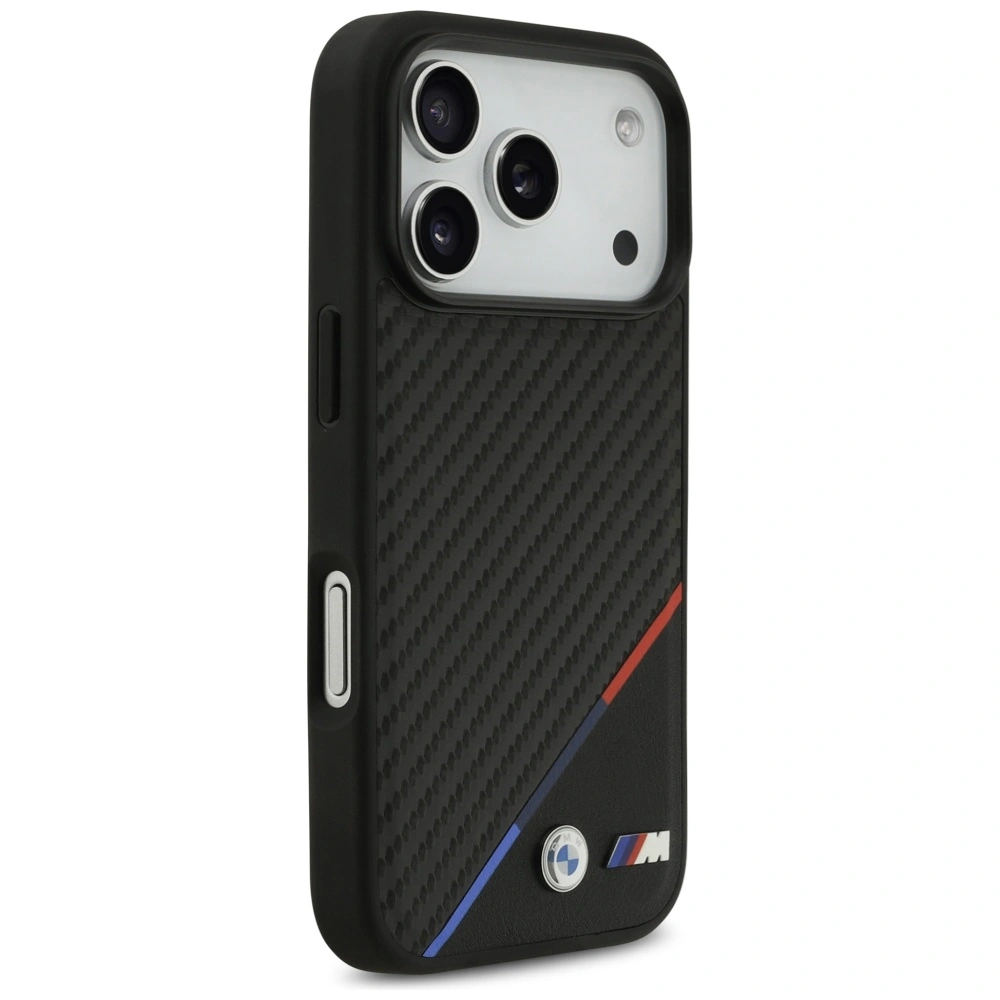Kryt BMW M Carbon Tricolor Line MagSafe Apple iPhone 17 Pro black