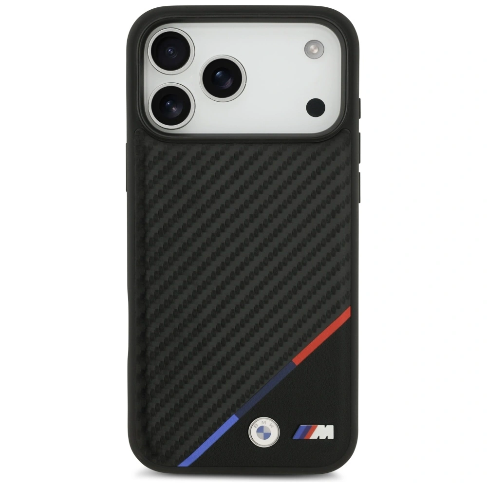 Kryt BMW M Carbon Tricolor Line MagSafe Apple iPhone 17 Pro Max black