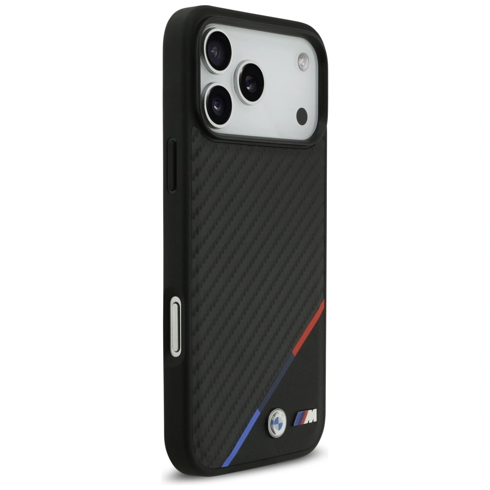 Kryt BMW M Carbon Tricolor Line MagSafe Apple iPhone 17 Pro Max black