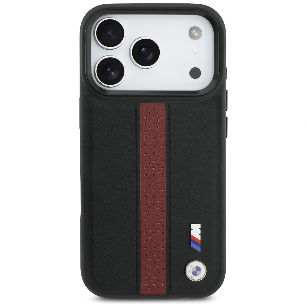 Kryt BMW M Perforated Stripe Logo MagSafe Apple iPhone 17 Pro red