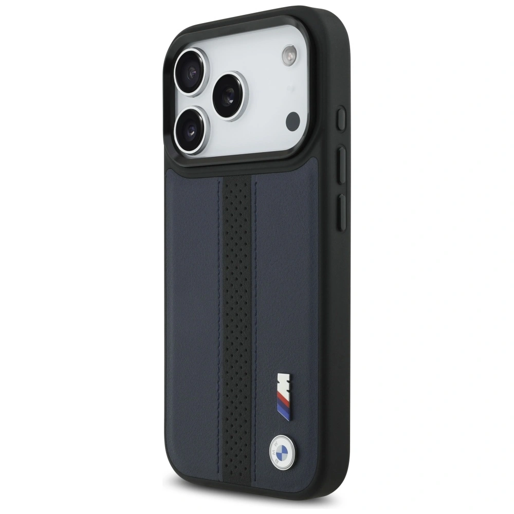 Kryt BMW M Perforated Stripe Logo MagSafe Apple iPhone 17 Pro navy blue
