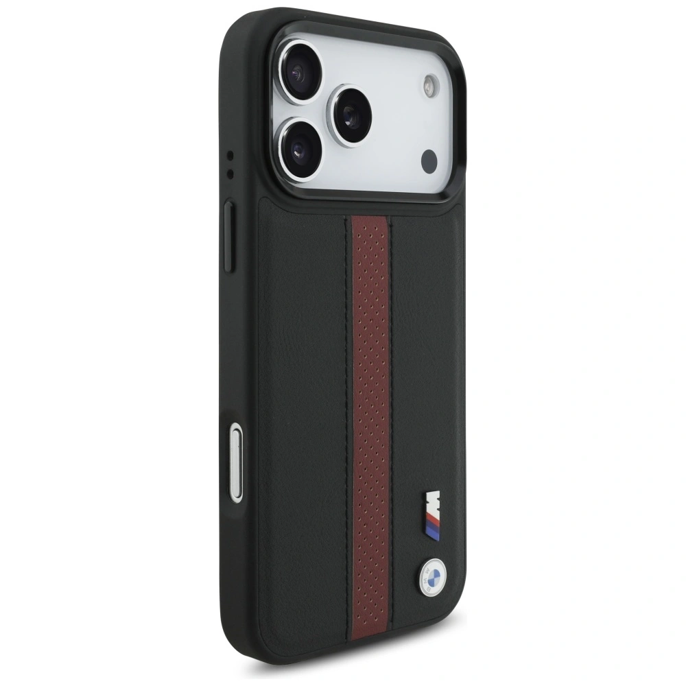 Kryt BMW M Perforated Stripe Logo MagSafe Apple iPhone 17 Pro Max red