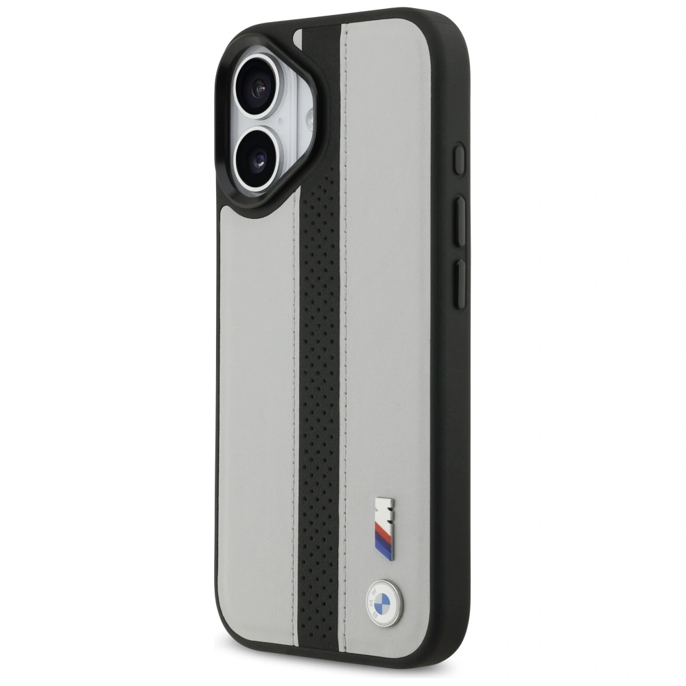 Kryt BMW M Perforated Stripe Logo MagSafe Apple iPhone 17 grey