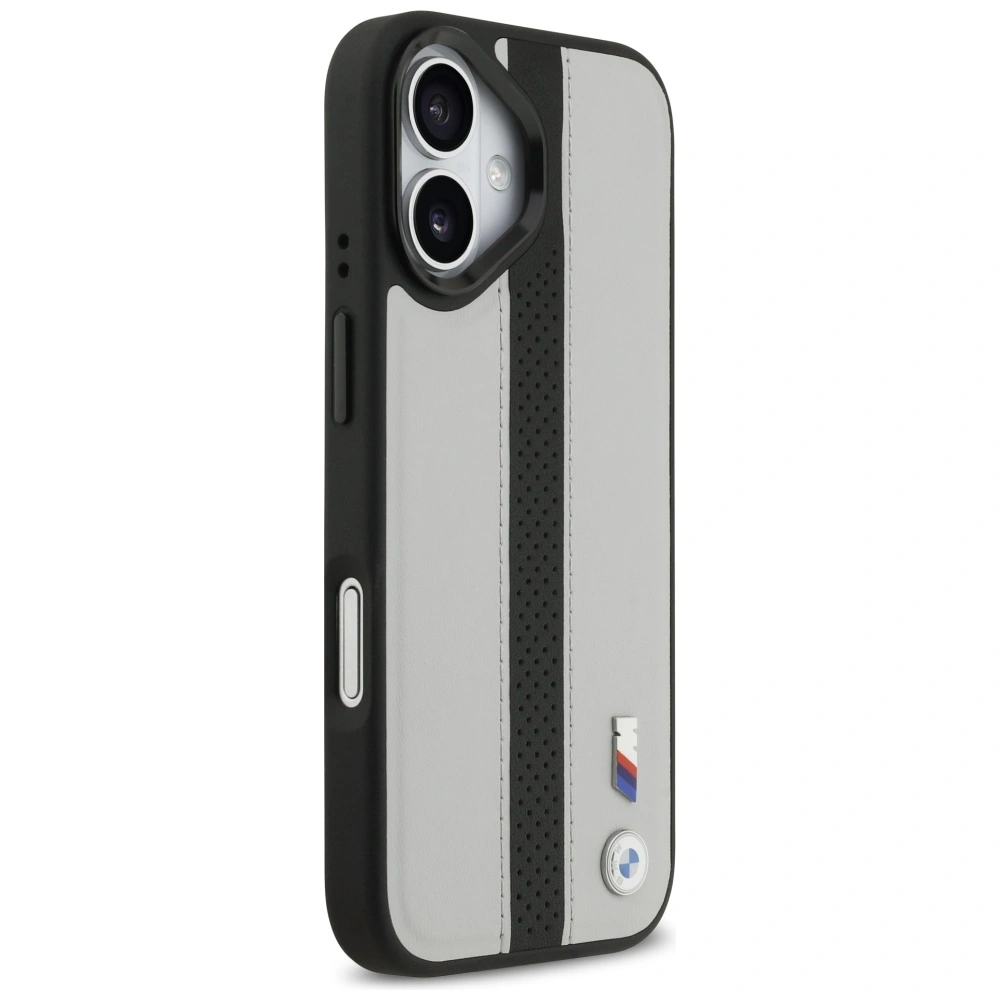 Kryt BMW M Perforated Stripe Logo MagSafe Apple iPhone 17 grey