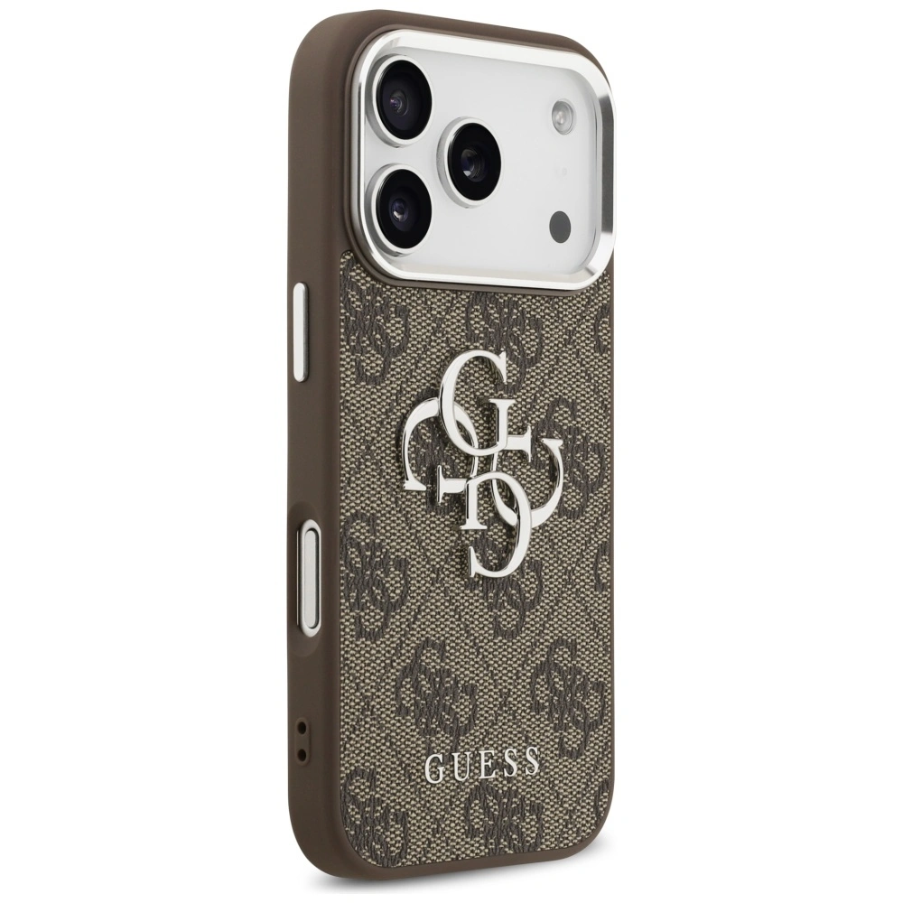 Kryt Guess 4G Big 4G Classic Logo Apple iPhone 17 Pro brown silver