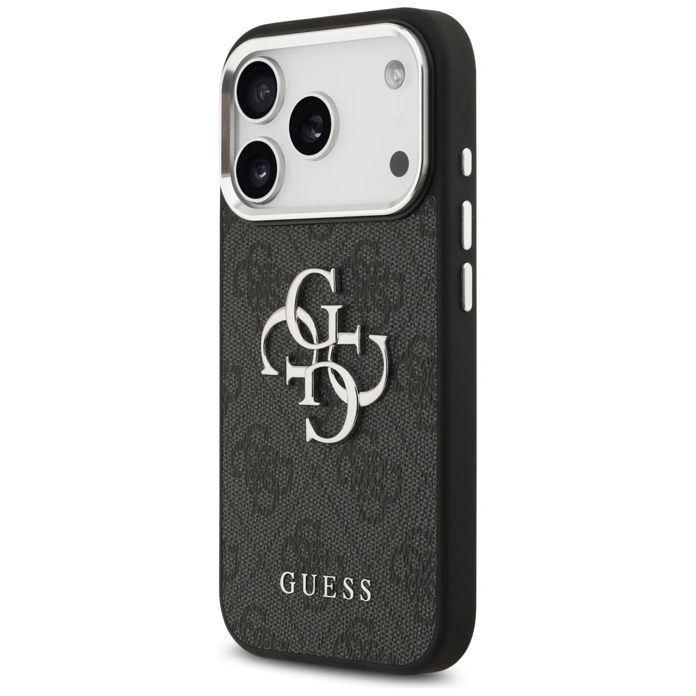 Kryt Guess 4G Big 4G Classic Logo Apple iPhone 17 Pro black silver