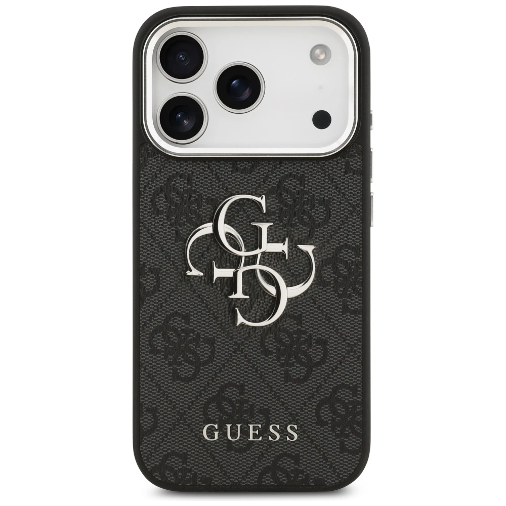 Kryt Guess 4G Big 4G Classic Logo Apple iPhone 17 Pro black silver