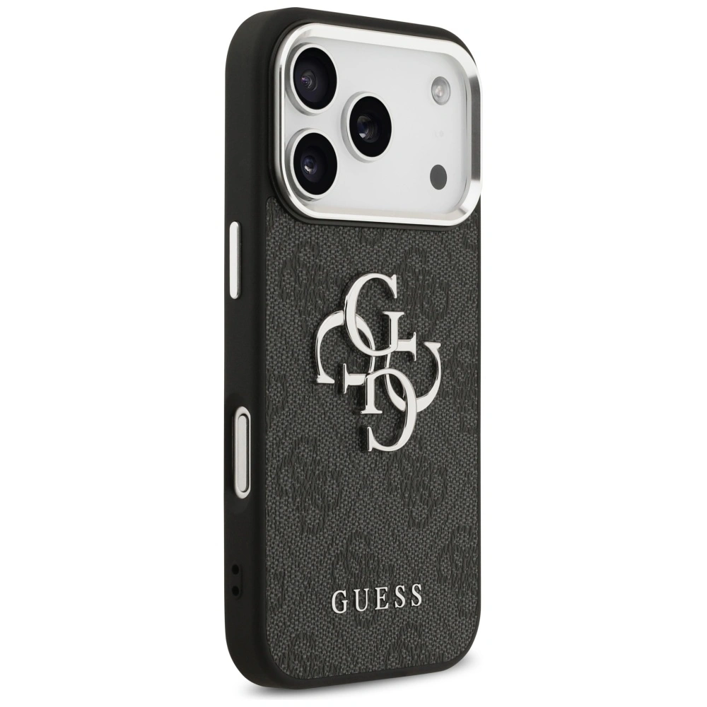 Kryt Guess 4G Big 4G Classic Logo Apple iPhone 17 Pro black silver