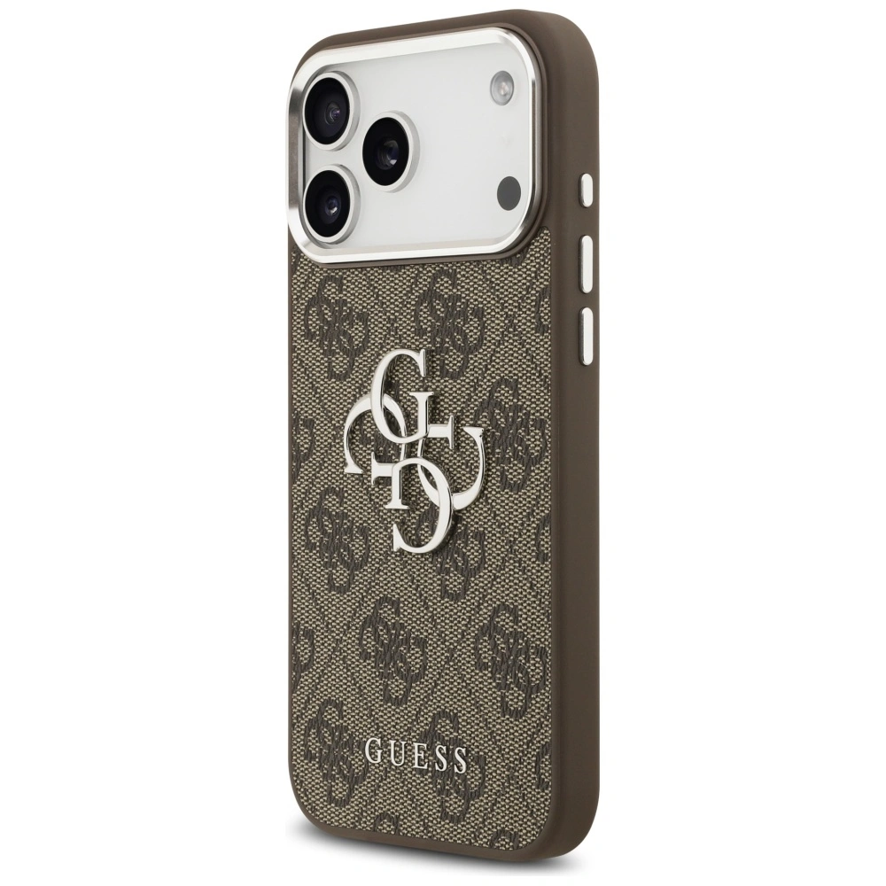 Kryt Guess 4G Big 4G Classic Logo Apple iPhone 17 Pro Max brown silver
