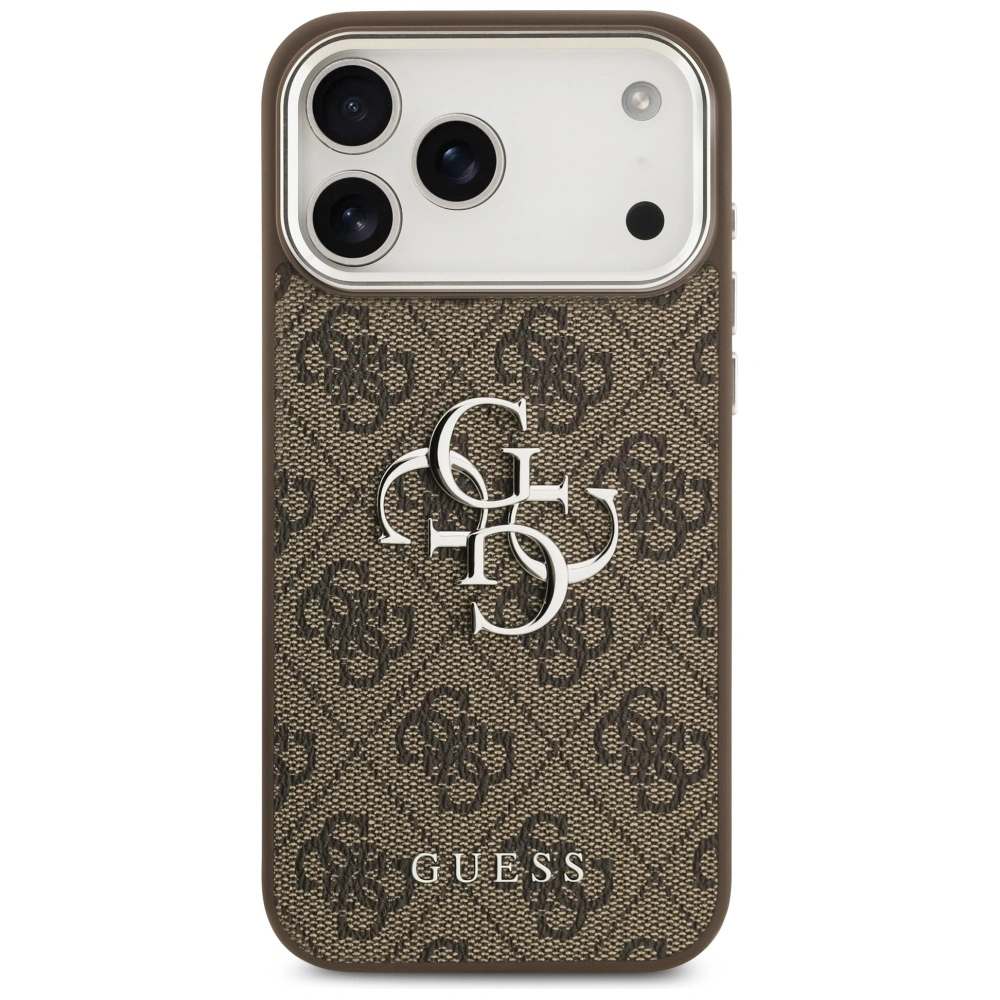 Kryt Guess 4G Big 4G Classic Logo Apple iPhone 17 Pro Max brown silver