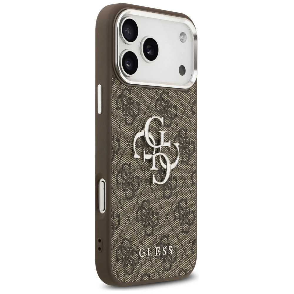Kryt Guess 4G Big 4G Classic Logo Apple iPhone 17 Pro Max brown silver