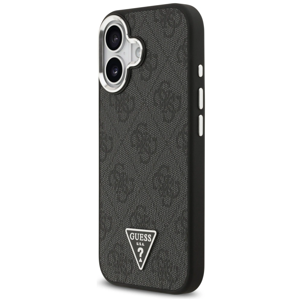 Kryt Guess 4G Triangle Logo MagSafe Apple iPhone 17 black silver