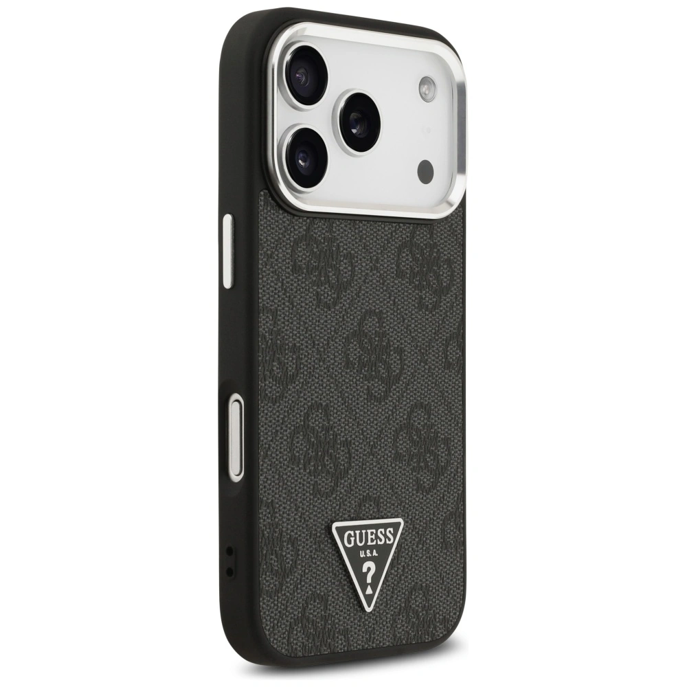 Kryt Guess 4G Triangle Logo MagSafe Apple iPhone 17 Pro black silver
