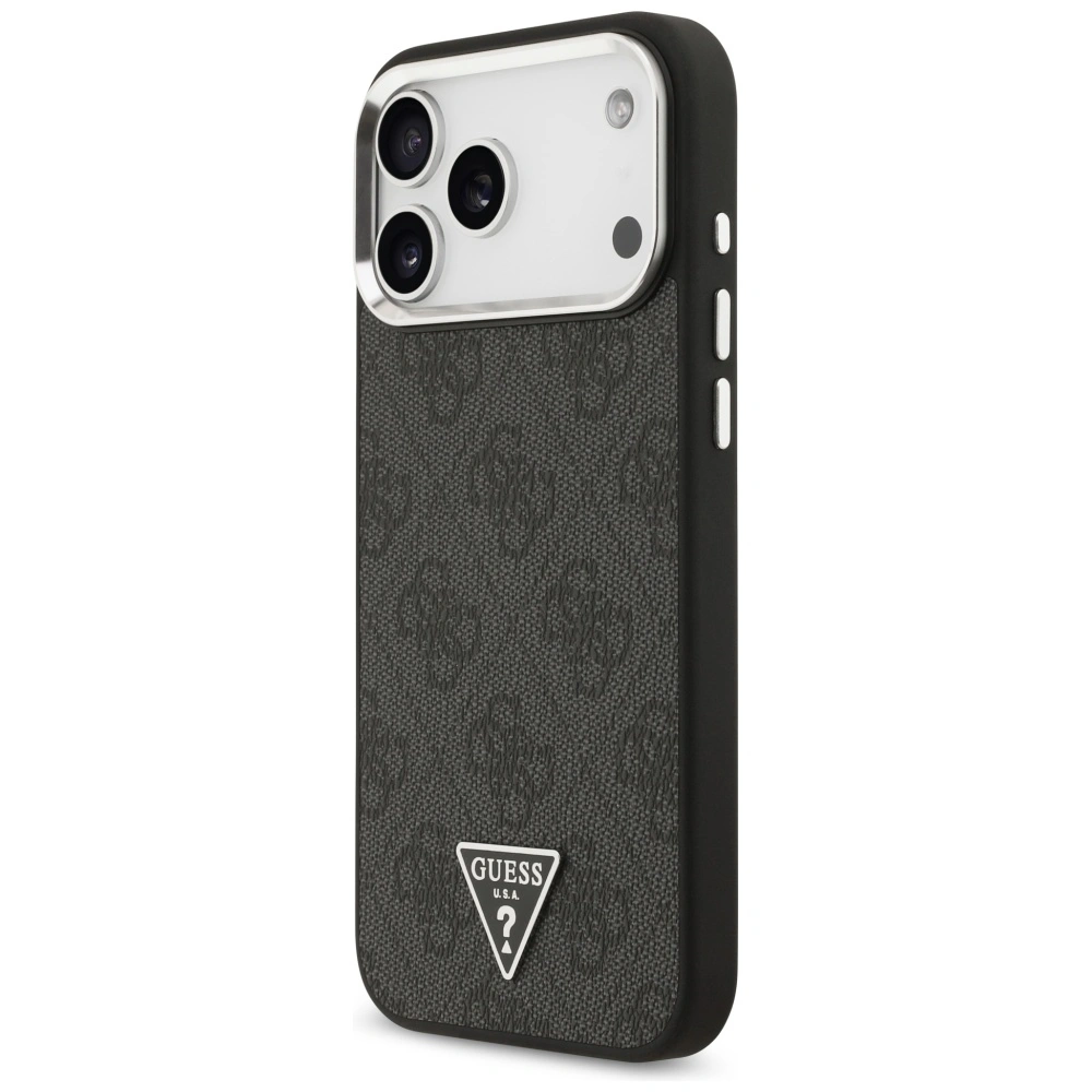 Kryt Guess 4G Triangle Logo MagSafe Apple iPhone 17 Pro Max black silver