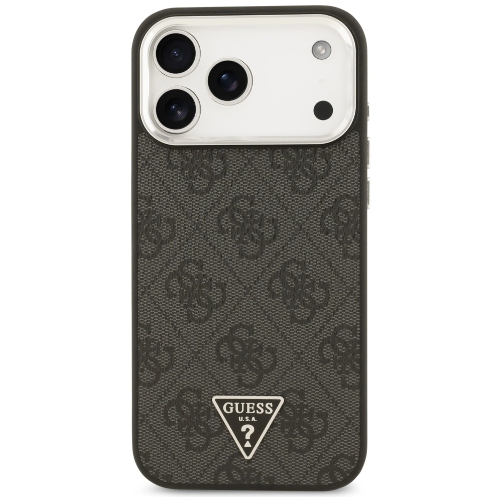 Kryt Guess 4G Triangle Logo MagSafe Apple iPhone 17 Pro Max black silver