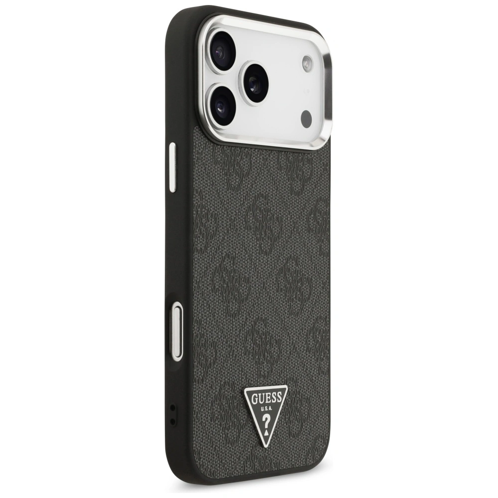 Kryt Guess 4G Triangle Logo MagSafe Apple iPhone 17 Pro Max black silver