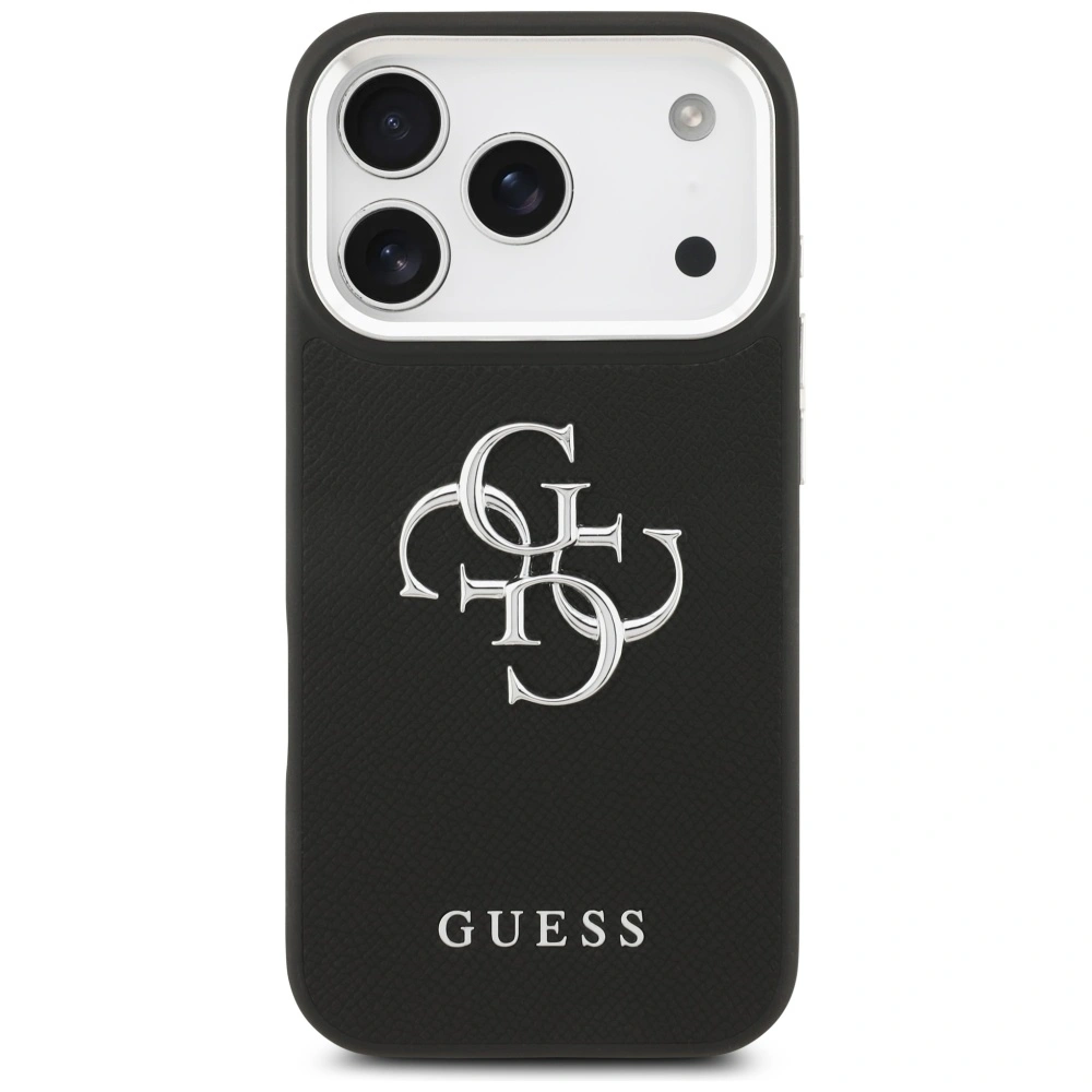 Kryt Guess Grained Big 4G Classic Logo Apple iPhone 17 Pro black