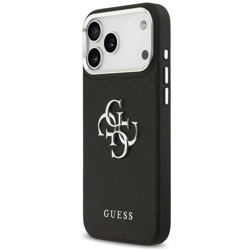 Kryt Guess Grained Big 4G Classic Logo Apple iPhone 17 Pro Max black