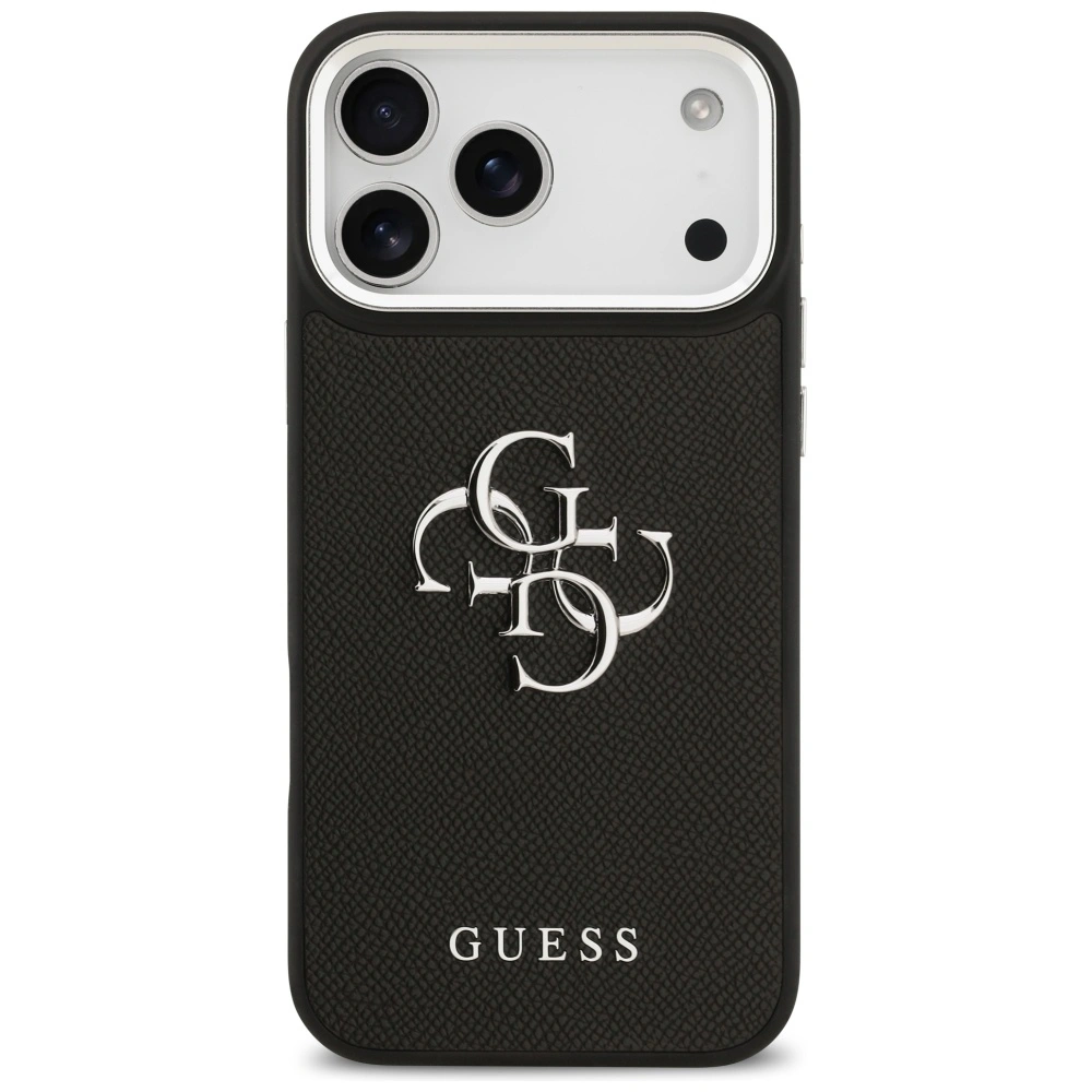 Kryt Guess Grained Big 4G Classic Logo Apple iPhone 17 Pro Max black