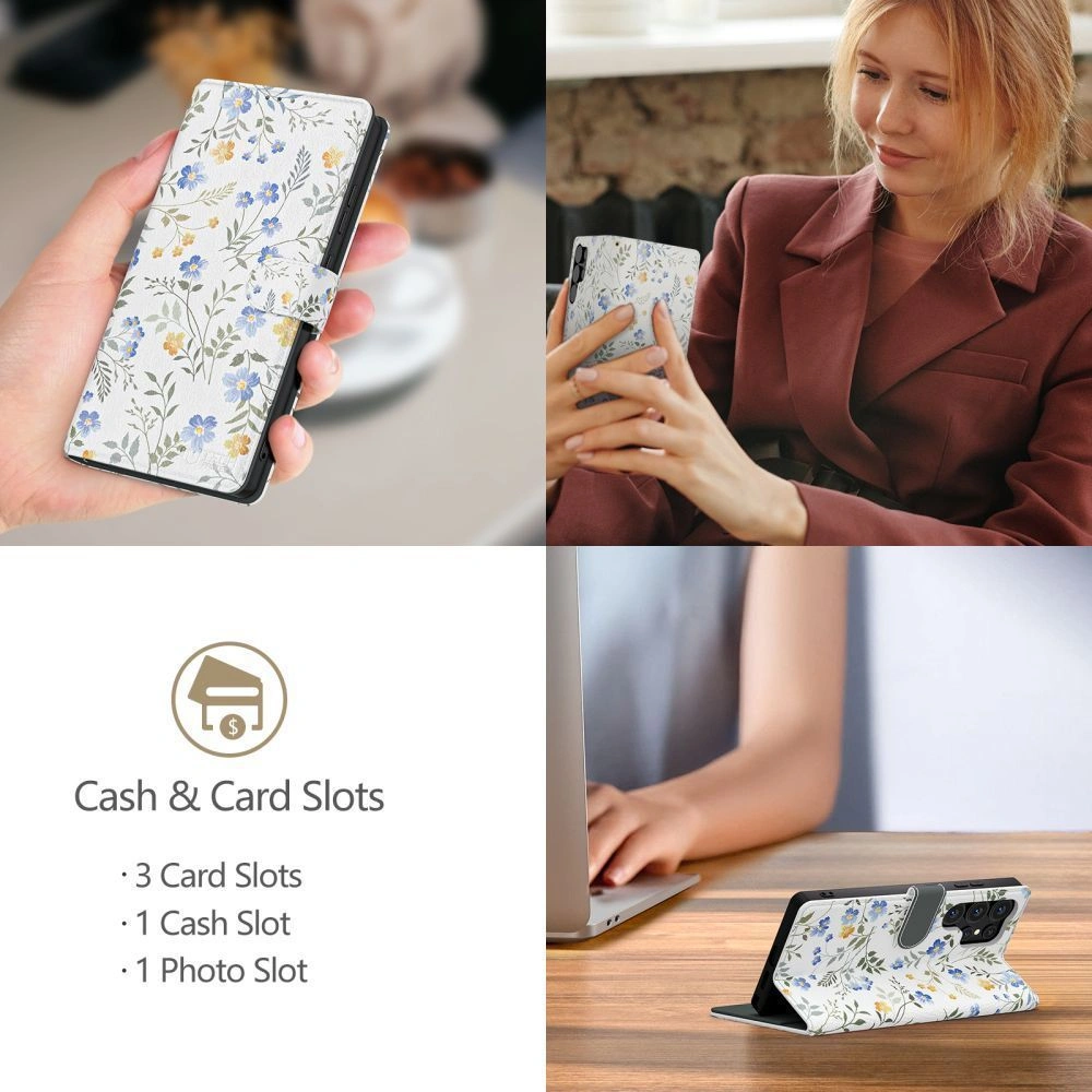 Knížkové pouzdro Tech-Protect Wallet Samsung Galaxy A26 5G / A17 4G / 5G Spring Flowers