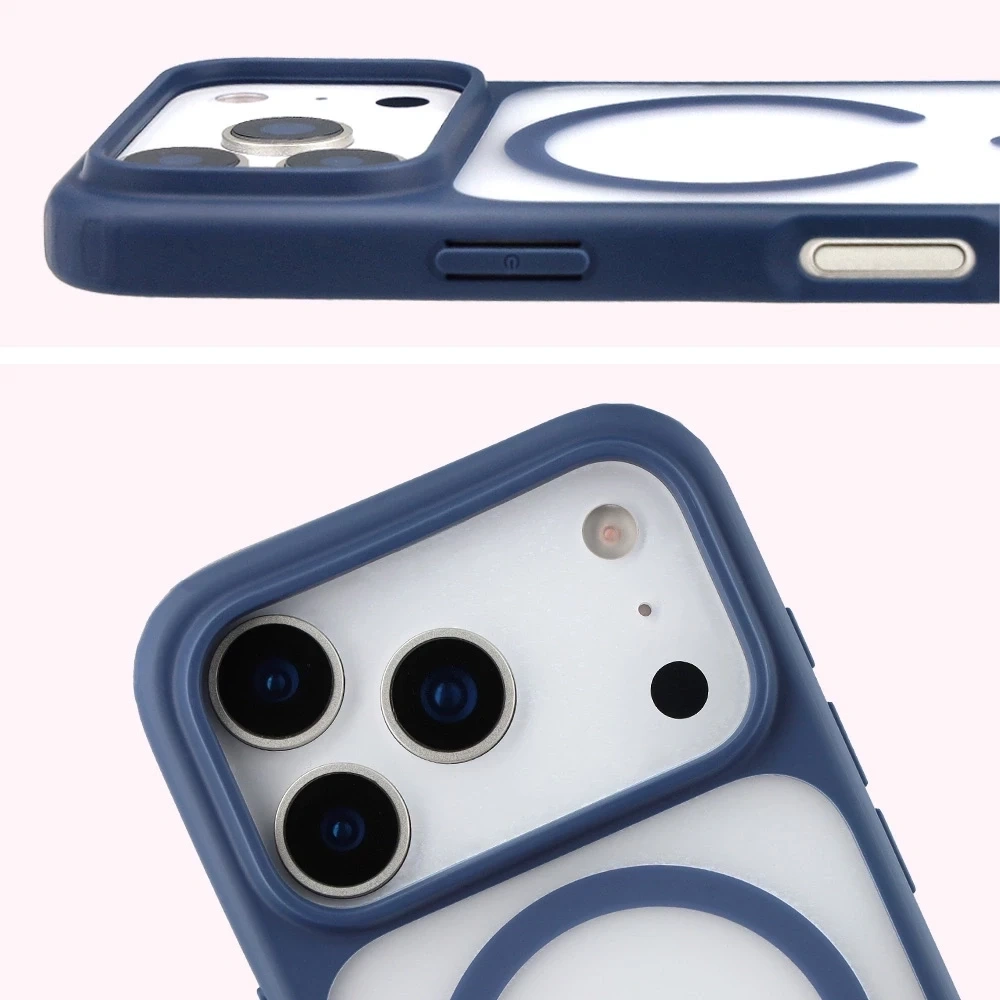 Kryt Bizon Case MatteO Magnetic Apple iPhone 17 Pro smoky navy