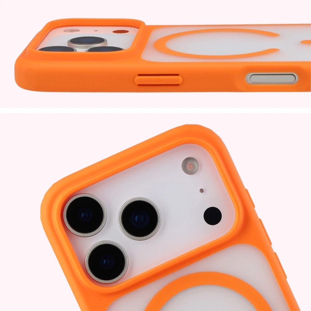 Kryt Bizon Case MatteO Magnetic Apple iPhone 17 Pro smoky orange