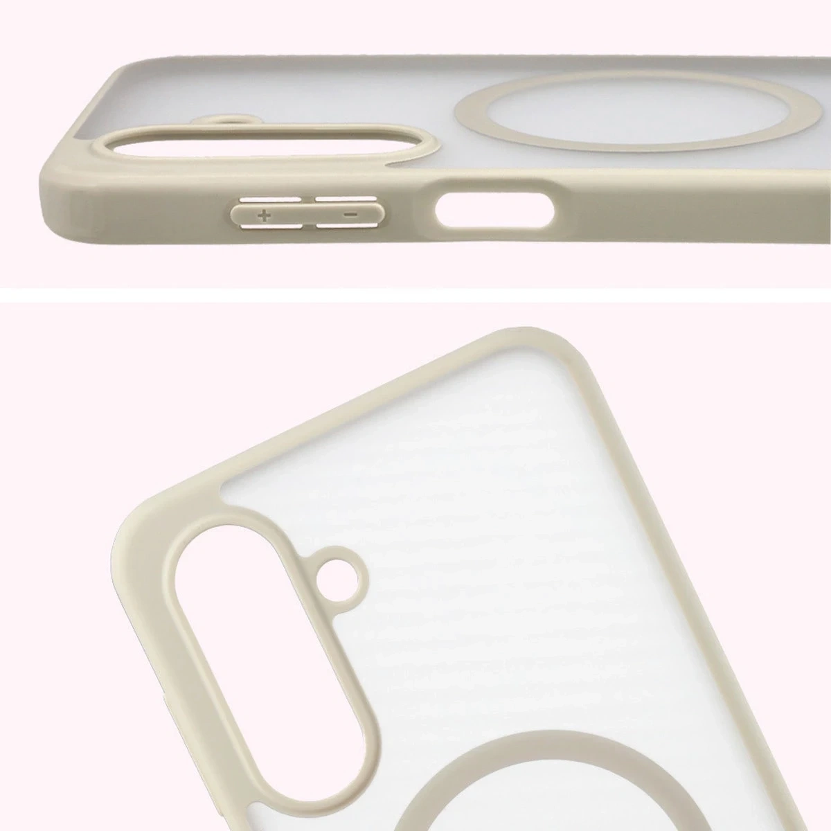 Kryt Bizon Case MatteO Magnetic Samsung Galaxy A17 5G smoky beige