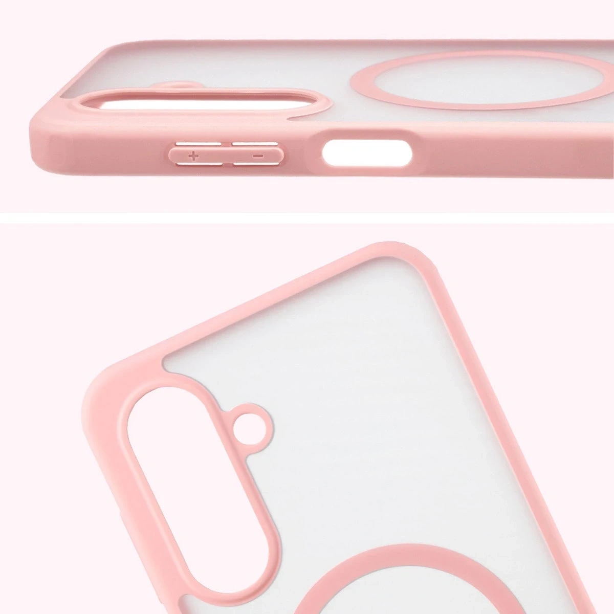 Kryt Bizon Case MatteO Magnetic Samsung Galaxy A17 5G smoky light pink