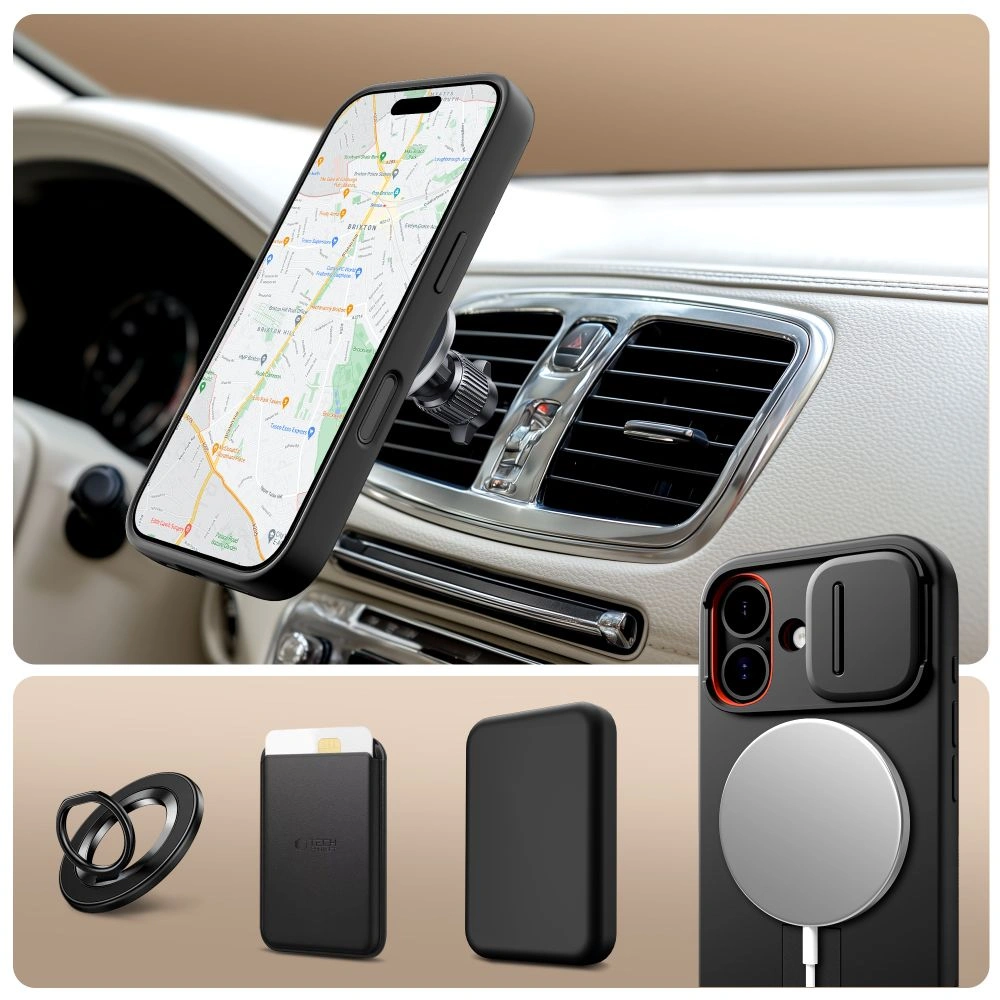 Kryt Tech-Protect Kevlar Aura MagSafe Apple iPhone 17 Black