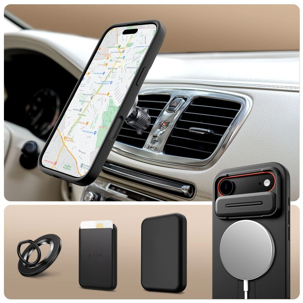 Kryt Tech-Protect Kevlar Aura MagSafe Apple iPhone Air Black