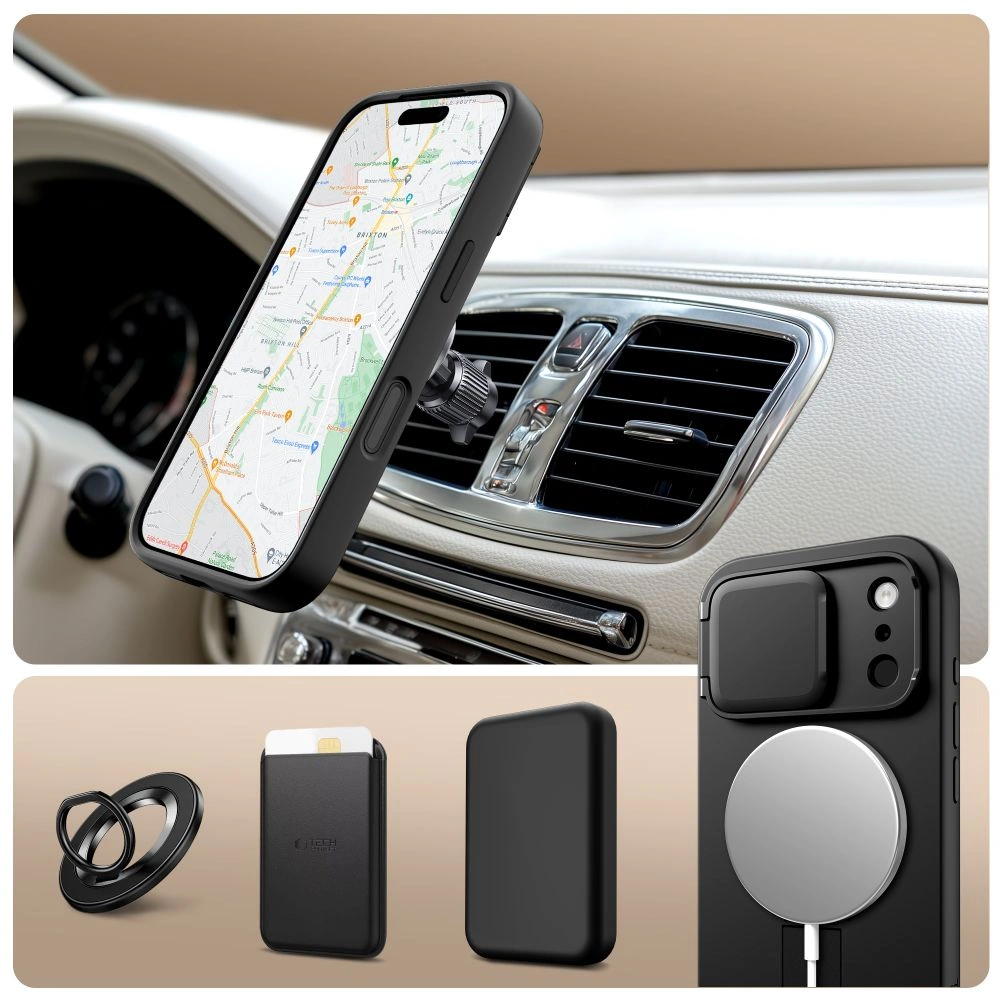 Kryt Tech-Protect Kevlar Aura MagSafe Apple iPhone 17 Pro Black