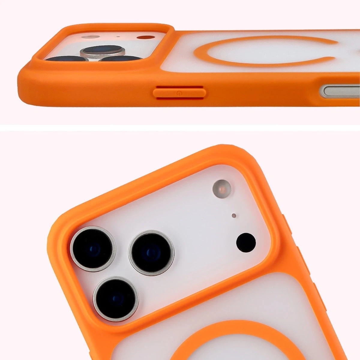 Kryt Bizon Case MatteO Magnetic Apple iPhone 17 Pro Max smoky orange