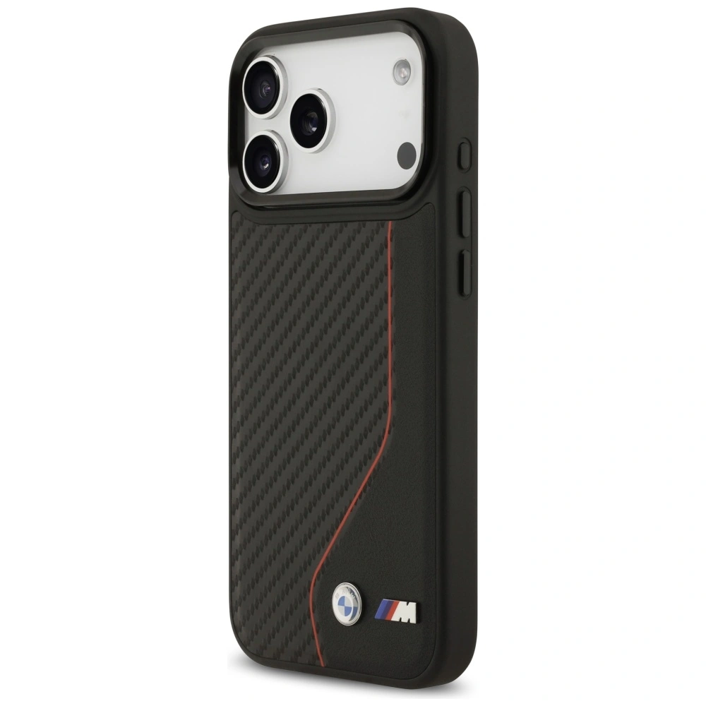 Kryt BMW M Carbon Line & Logo MagSafe Apple iPhone 17 Pro Max red