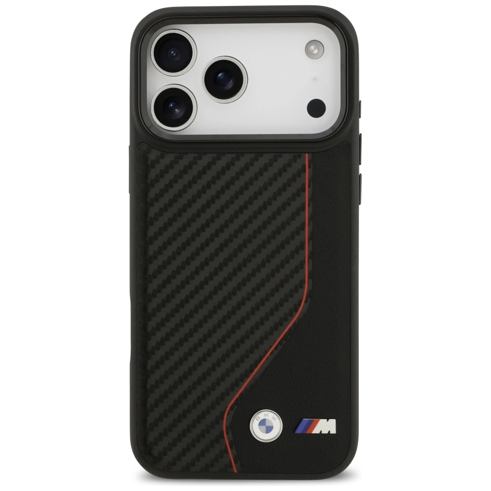Kryt BMW M Carbon Line & Logo MagSafe Apple iPhone 17 Pro Max red