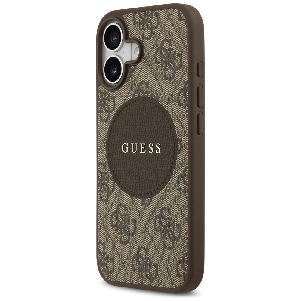 Kryt Guess 4G Circle Classic Logo MagSafe Apple iPhone 17 brown