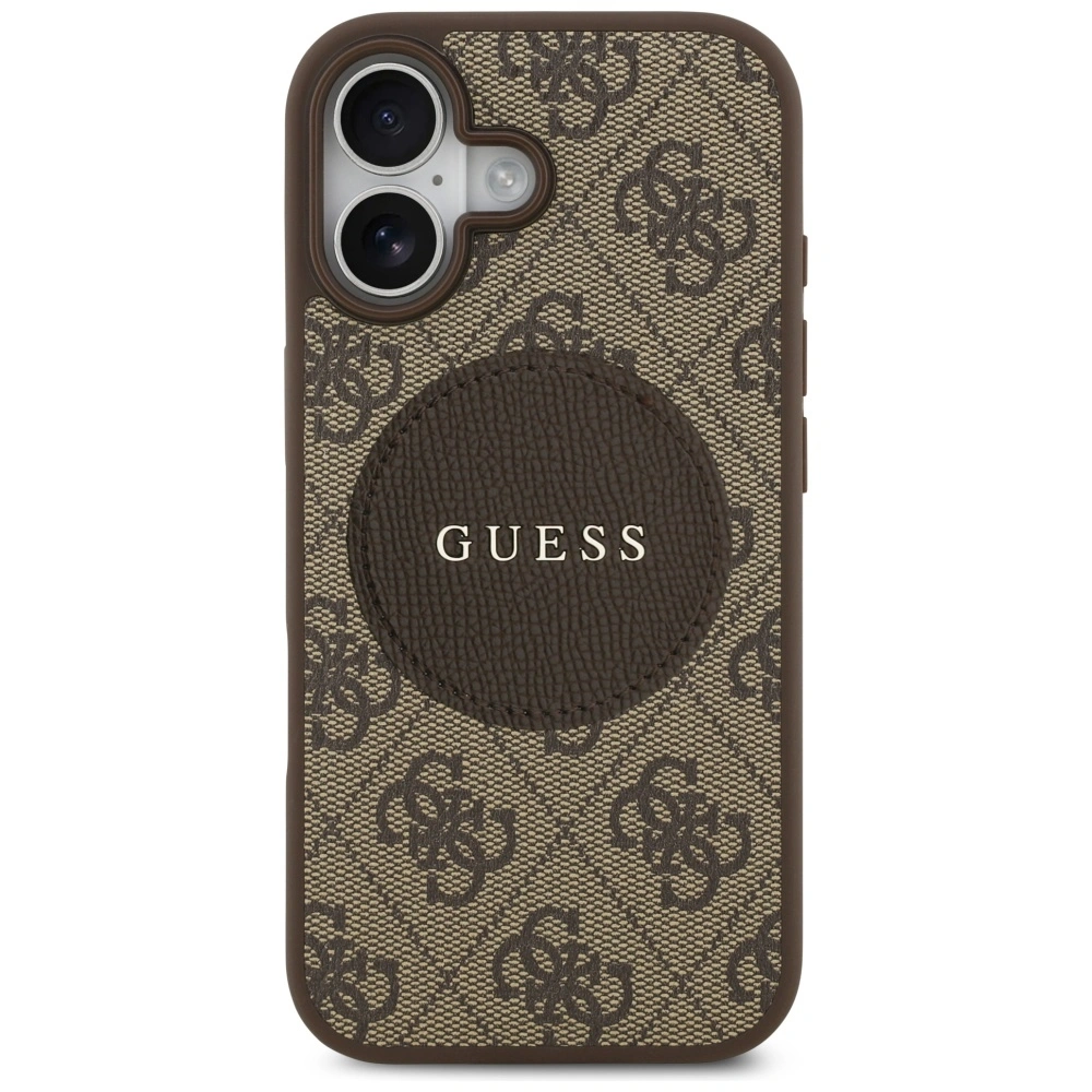 Kryt Guess 4G Circle Classic Logo MagSafe Apple iPhone 17 brown