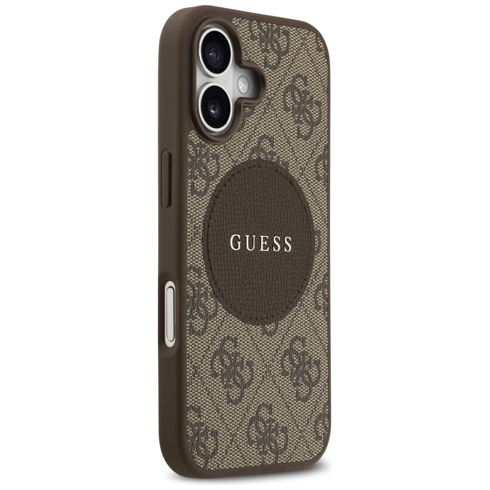 Kryt Guess 4G Circle Classic Logo MagSafe Apple iPhone 17 brown