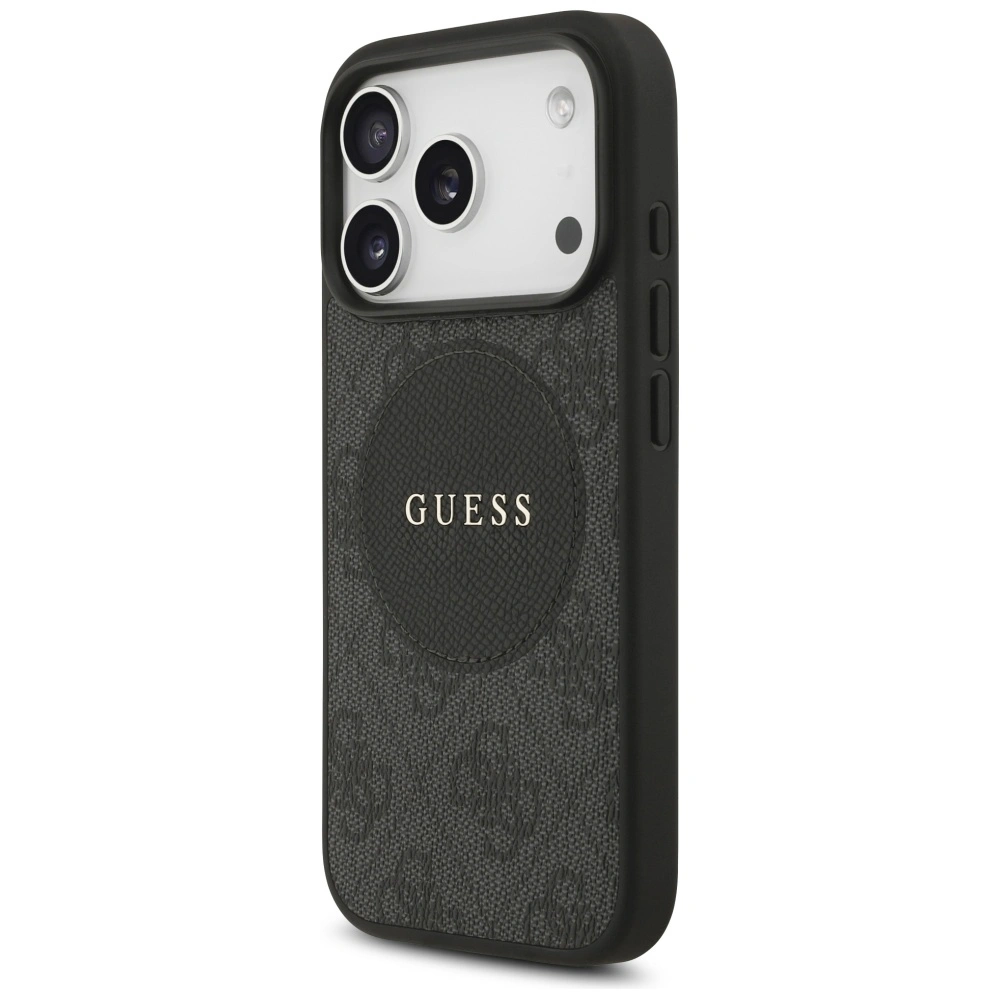 Kryt Guess 4G Circle Classic Logo MagSafe Apple iPhone 17 Pro black