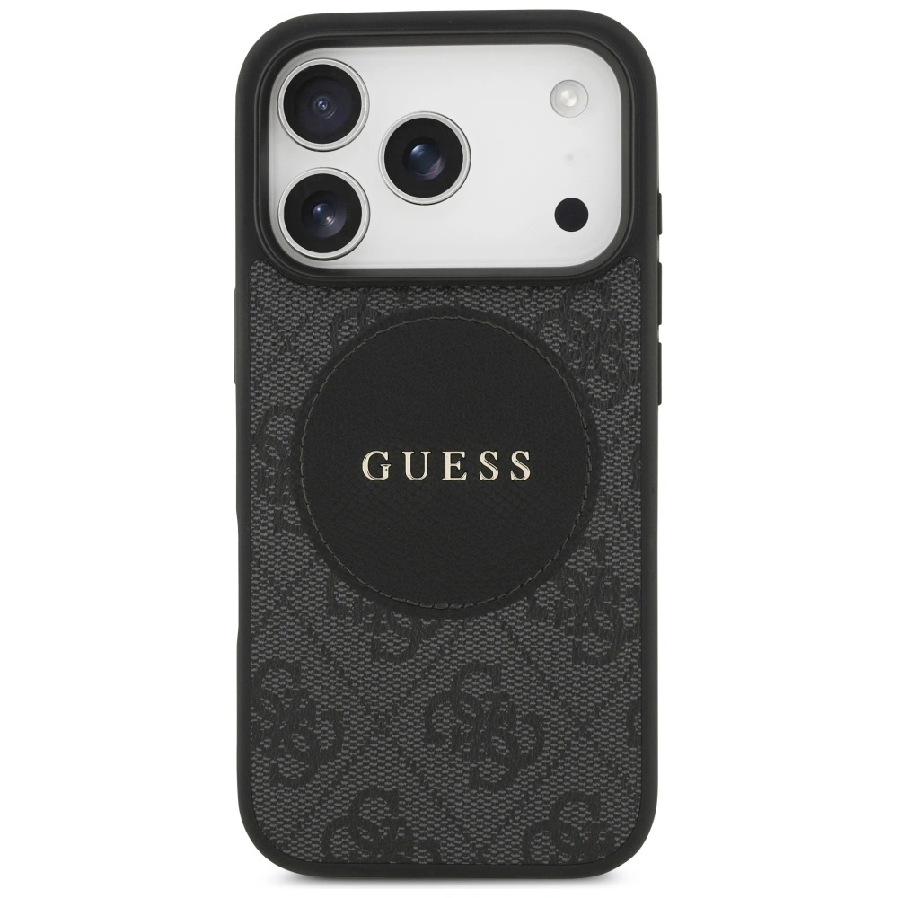 Kryt Guess 4G Circle Classic Logo MagSafe Apple iPhone 17 Pro black