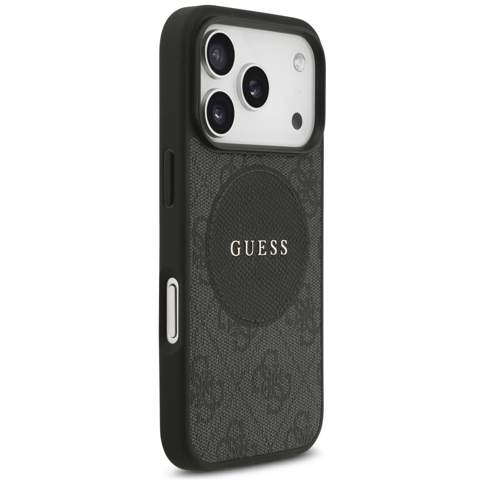 Kryt Guess 4G Circle Classic Logo MagSafe Apple iPhone 17 Pro black