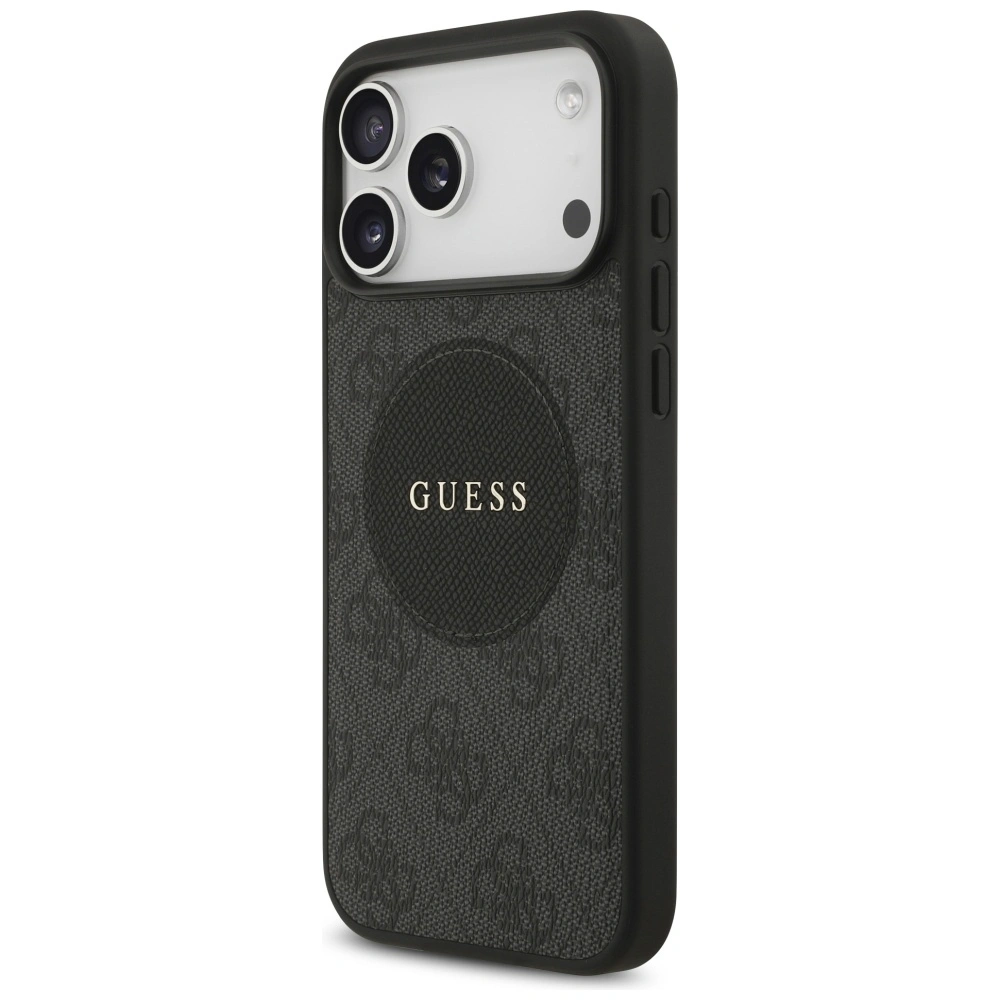 Kryt Guess 4G Circle Classic Logo MagSafe Apple iPhone 17 Pro Max black