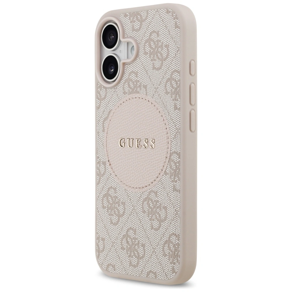 Kryt Guess 4G Circle Classic Logo MagSafe Apple iPhone 17 pink
