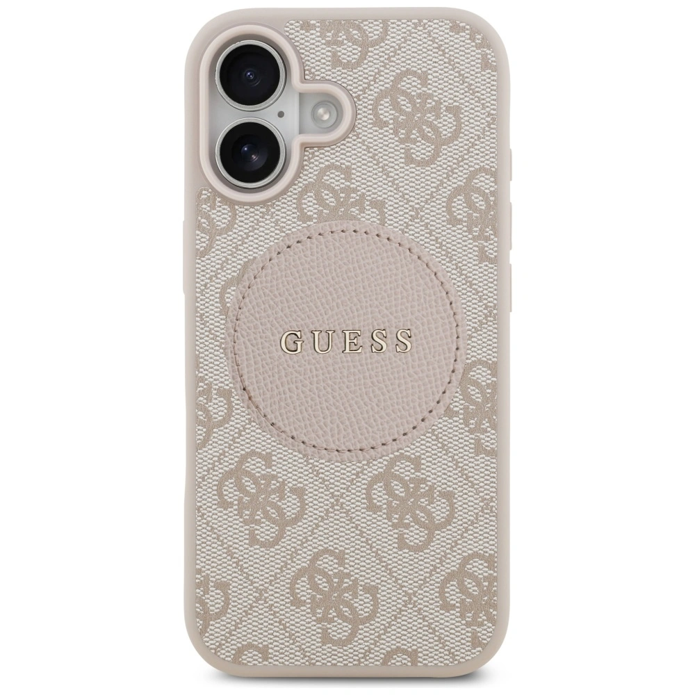 Kryt Guess 4G Circle Classic Logo MagSafe Apple iPhone 17 pink