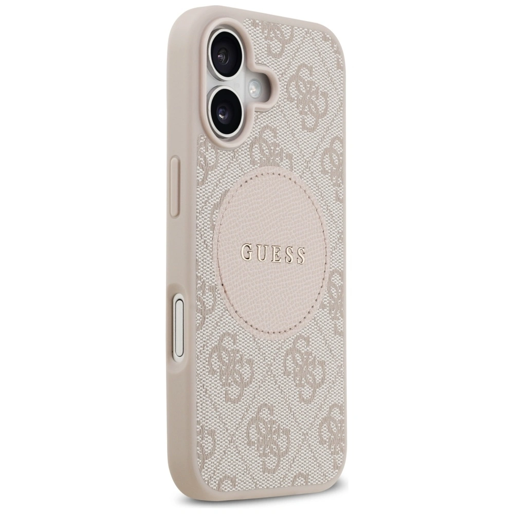 Kryt Guess 4G Circle Classic Logo MagSafe Apple iPhone 17 pink