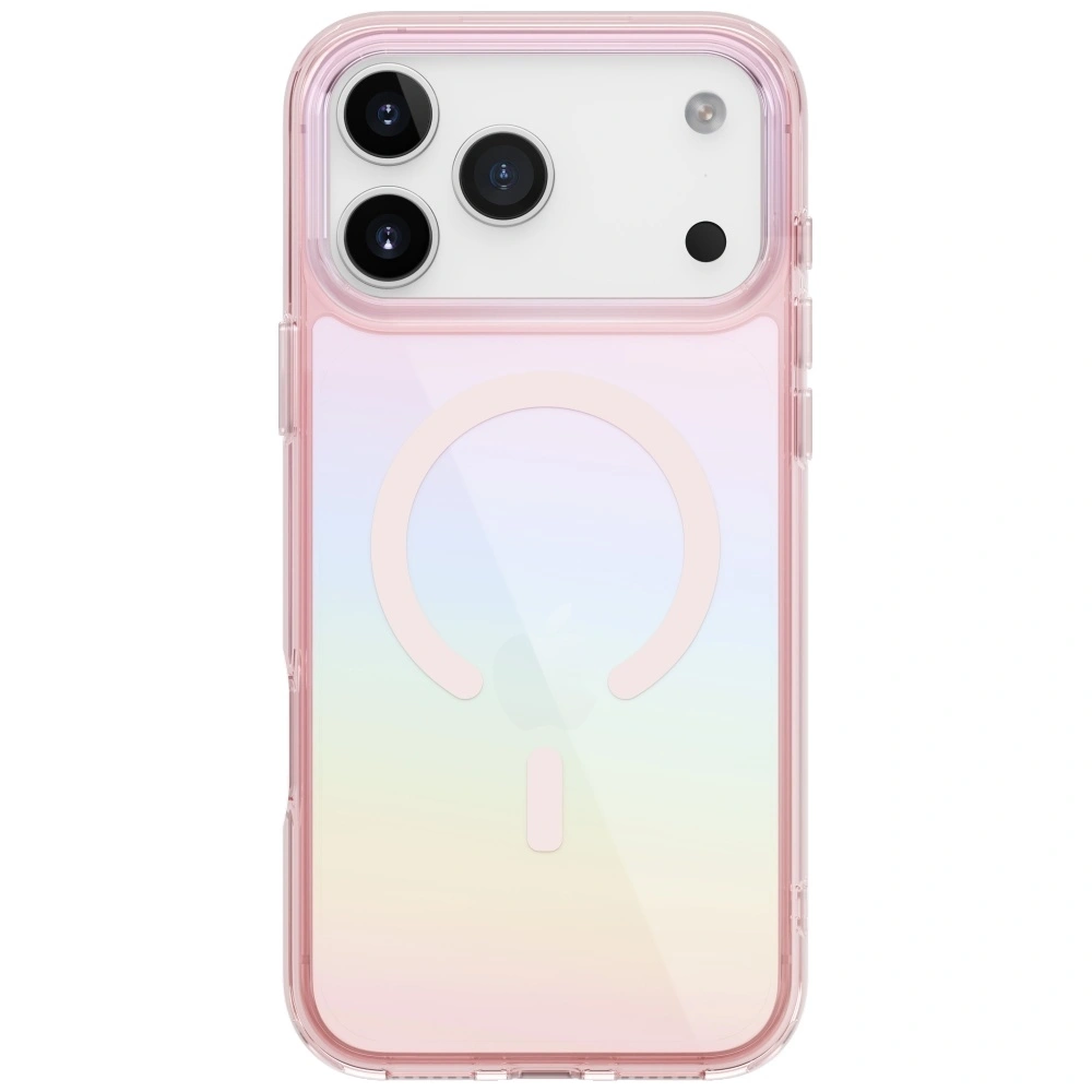 Kryt UNIQ Iridescia Apple iPhone 17 Pro Max Magclick Charging pink prism