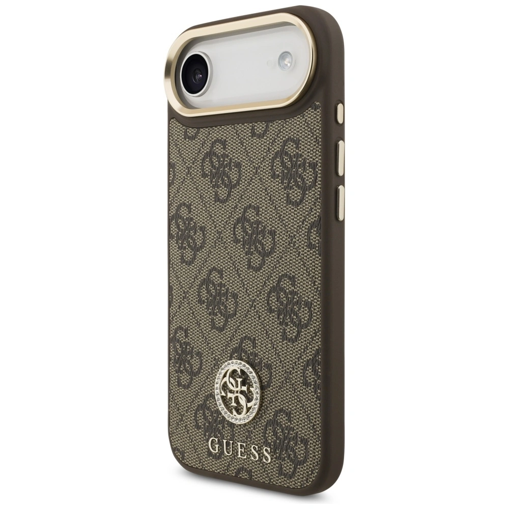 Kryt Guess 4G Strass Logo MagSafe Apple iPhone Air brown