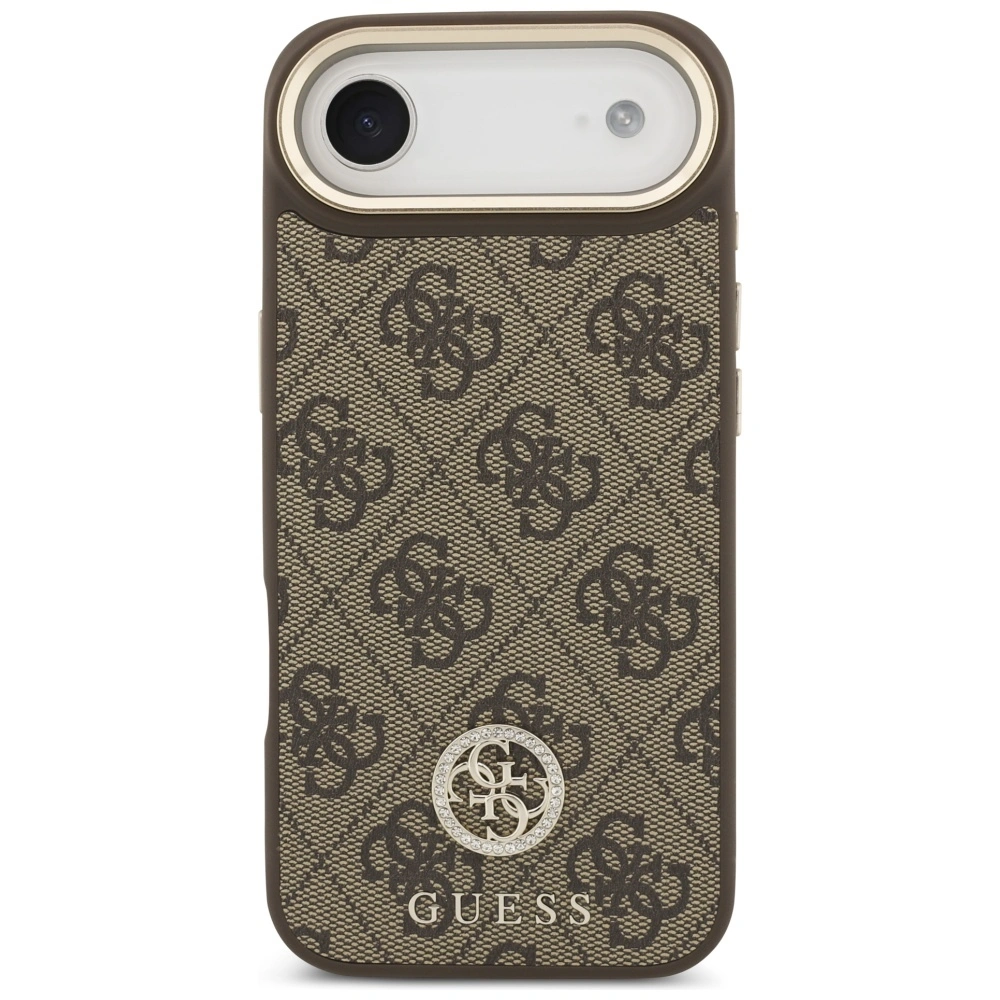 Kryt Guess 4G Strass Logo MagSafe Apple iPhone Air brown