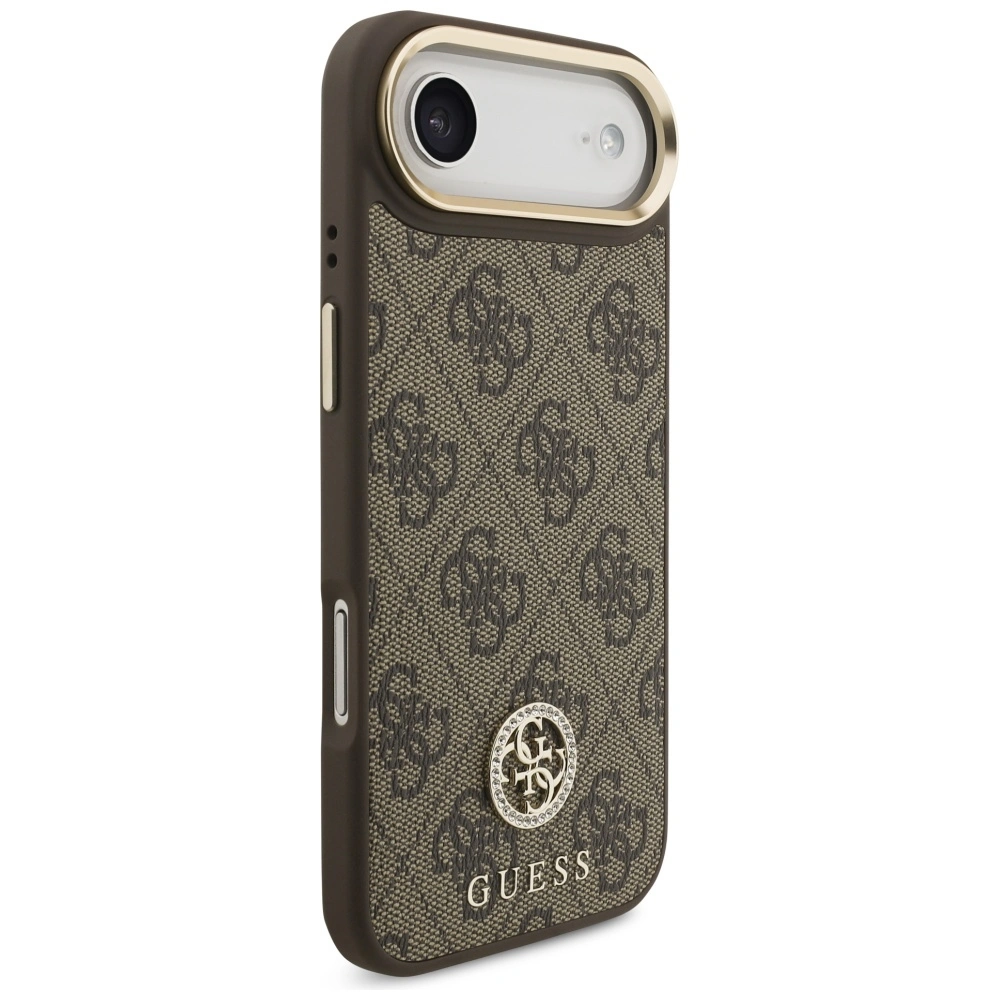 Kryt Guess 4G Strass Logo MagSafe Apple iPhone Air brown